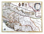 BLAEU, GUILIELMUS: MAP OF SLAVONIA, CROATIA, BOSNIA AND PARTS OF DALMATIA